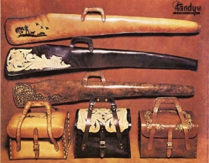 Bag and gun case from Tandy Leather Factory