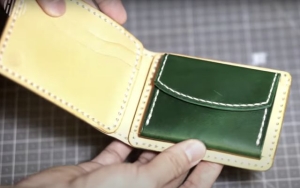 Free pattern double wallet with coin pocket