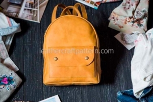 Free Backpack pattern ACC-36 from Leathercraft