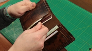 Free pattern simple leather wallet by Hermes_Tools