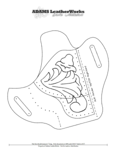 Бесплатная выкройка кобуры Pancake Sig P239 от ALW