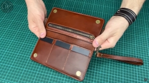 Free Pattern Double Long Wallet from Wild Leather Craft