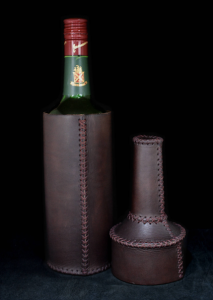 Free Pattern Leather Bottle Case by mprleatherworks