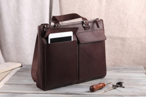 Free pattern women's business bag from Mark Nikolai Leather