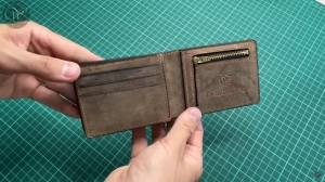 Free Pattern Double Wallet with Tab from Wild Leather Craft