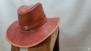 Pattern cowboy hat from ZE-NO TV leather