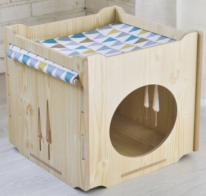 Free pattern Cat house with a lounger