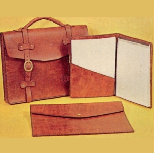 Free pattern Briefcase + folder + diary from Tandy Leather Factory