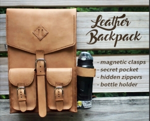 Free pattern Backpack with bottle pocket