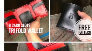 Free Pattern Trifold Wallet with 8 Card Slots by espinosa