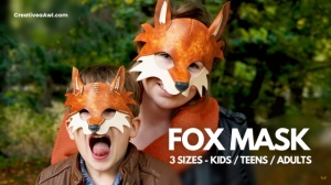 Free Leather Fox Mask Pattern by Creative Awl