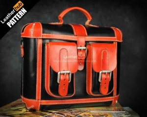 Free pattern large briefcase from Leatherhub