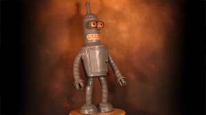 Free pattern figure robot Bender from the animated series Futurama from LeatherHub