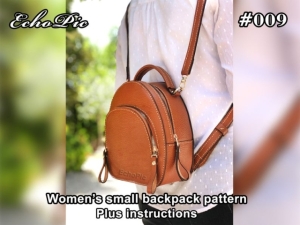 Women's Backpack Free Pattern #008 by EchoPic