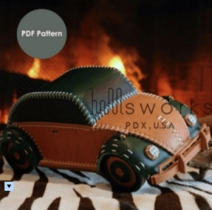 Free Pattern Leather toy Volkswagen Beetle car from Hillsworksus