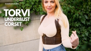 Free pattern leather Torvi Underbust Corset by Creative Awl