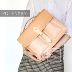 Free Messenger Bag pattern #10 by Leather DIY Studio