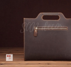 Free Pattern Leather Bag Briefcase by SanDecor