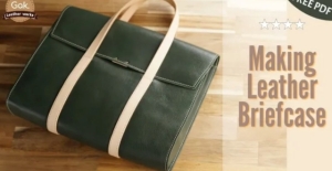 Free Pattern Soft Business Briefcase by Gak.leather works