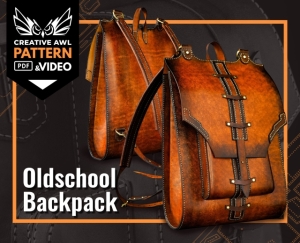 Free pattern Old school backpack by Creative Awl