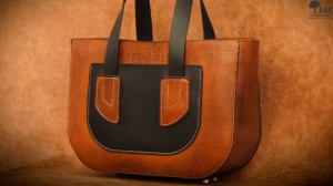 Бесплатная выкройка Кожаная большая сумка 4 от Oak Leathercraft