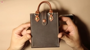 Free Pattern Leather super mini handbag by Mx LeatherWorks