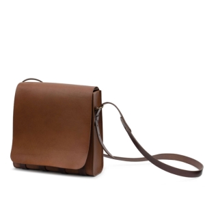 Pattern Leather messenger bag from DE BRUIR