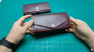 Free pattern Large wallet with flap and zipper from Oleg Nikolaev