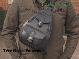 Free Sling Bag pattern from TreeHouseLeather HM