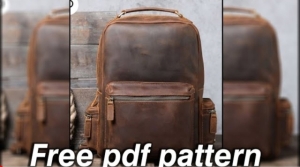 Free pattern Backpack from Free pdf pattern for leather worker