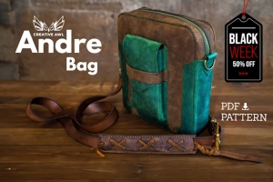 Free pattern Andre Messenger Bag from Creative awl