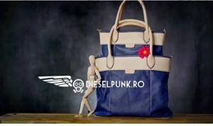 Pattern Leather Tote Bag No. 4 from DieselpunkRo