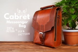 Free pattern Cabret Messenger Bag by Creative awl