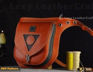 Бесплатная выкройка набедренная сумка от Lexy LeatherCraft