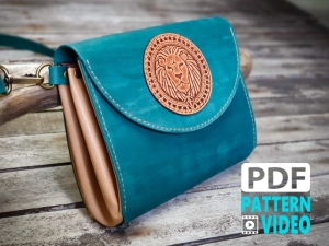 Free Pattern Leather Accordion Bag by Eleana Workshop