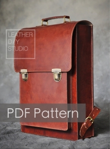 Free pattern backpack #3 from Leather DIY Studio