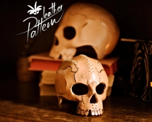 Free Leather Skull Pattern by LeatherHubPatterns