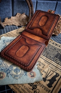 Free Pattern Popular Wallet with External Card Pockets by Tissoleather