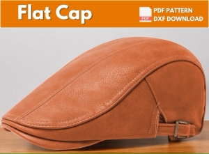 Free Leather Flat Cap Pattern by FloresPatterns