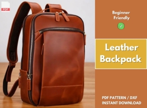 Free Leather Backpack Pattern 21 by FloresPatterns