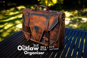 Бесплатная выкройка Портфель сумка для ноутбука Outlaw Organizer от Creative awl