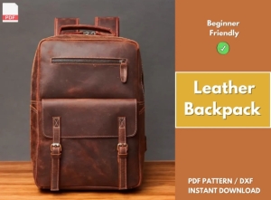 Free Leather Backpack Pattern #8 by FloresPatterns