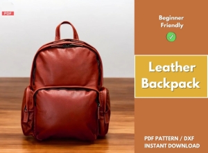 Free Leather Backpack Pattern #6 by FloresPatterns