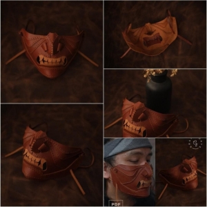 Free Oni Demon Mask Pattern by GrainydaysPH