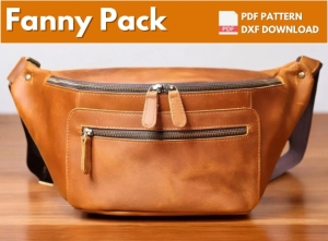 Бесплатная выкройка кожаной поясной сумки Fanny Pack от FloresPatterns