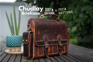 Free pattern Chudlay Briefcase Bag by Creative Awl