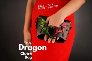 Free Pattern Leather Dragon Clutch Bag by Creative Awl