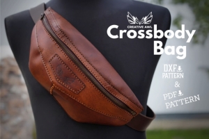 Бесплатная выкройка сумка кроссбоди банан от Creative Awl
