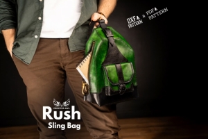 Бесплатная выкройка Кожаная сумка слинг Rush от Creative Awl