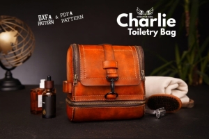 Бесплатная выкройка Кожаная косметичка Charlie от Creative Awl
